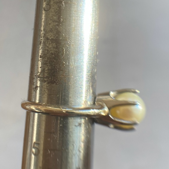 7mm Akoya Pearl SOLID 14K White Gold Ring - Picture 12 of 12